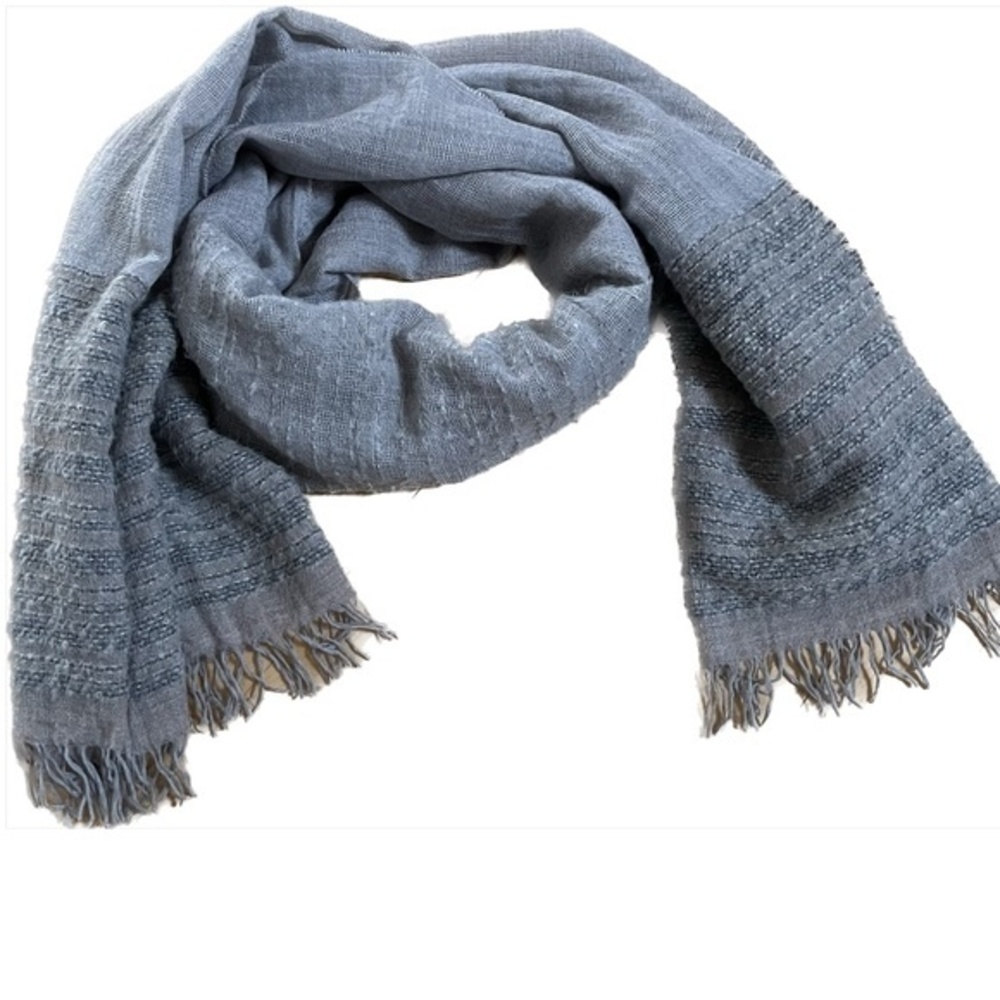 Coccinelle Virgin Wool and Alpaca Grey Scarf NWOT
